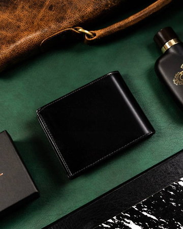 Herren Geldbörse aus Leder mit RFID-Schutz – Rovicky