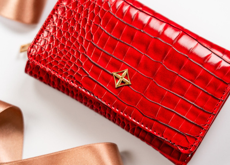 Damen Geldbörse aus Öko-Leder mit Druckknopfverschluss – Milano Design