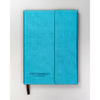 Geschenkset: Türkiser Notizblock mit Magnetverschluss und schwarzer Kugelschreiber – Peterson