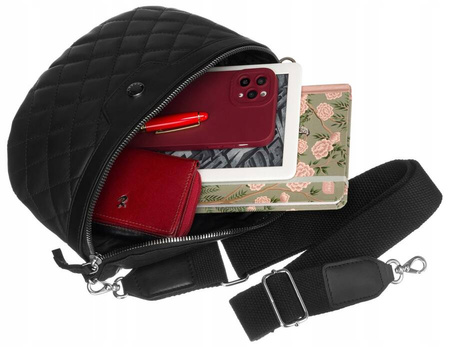 Städtische, gesteppte Damen Gürteltasche aus Leder – Peterson