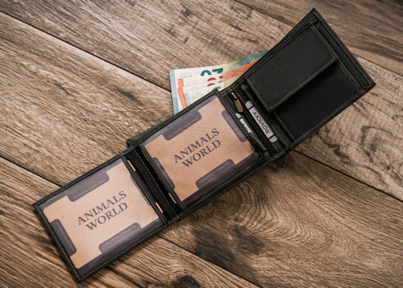 Große Herren Geldbörse aus Leder – Always Wild