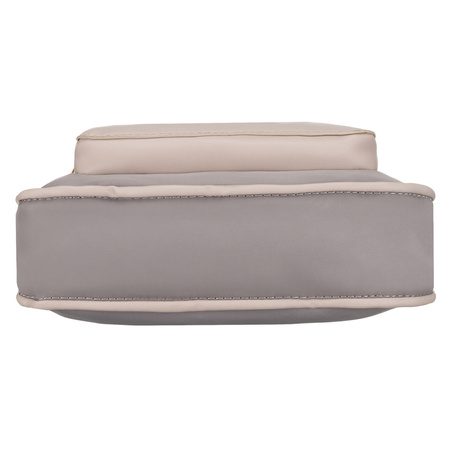 Städtische, graue Damen-Umhängetasche aus Nylon und Öko-Leder – Peterson