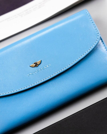 Elegante große Damen Geldbörse aus echtem Leder – Peterson