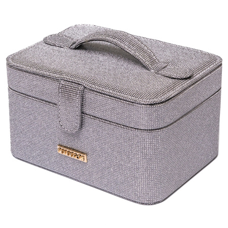 Graue Schmuckschatulle mit Magnetverschluss – Peterson