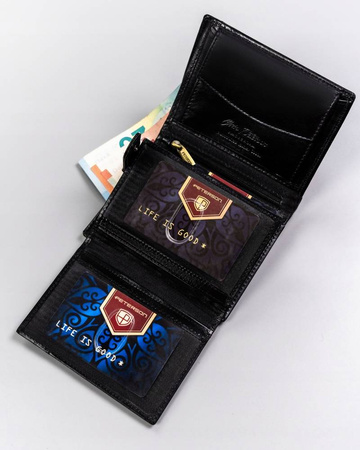 Herren Geldbörse aus Leder ohne Verschluss – Peterson