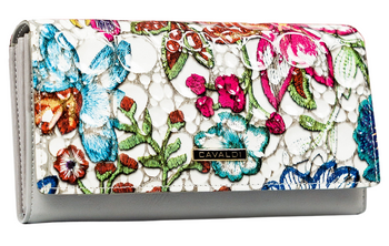 Große Damen Geldbörse bunt aus Leder & Öko-Leder – 4U Cavaldi