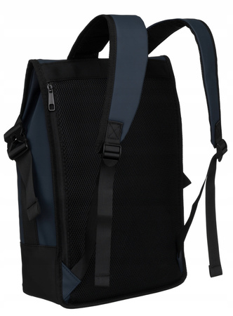 Dunkelblauer Sport-Rucksack mit atmungsaktivem Rückenmaterial – Peterson