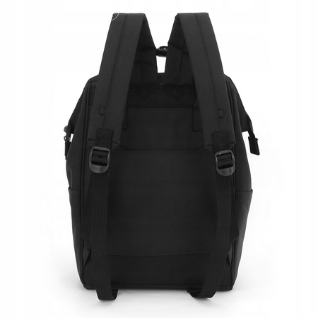 Schwarz-grauer Reiserucksack mit sicherem Reißverschluss – Himawari