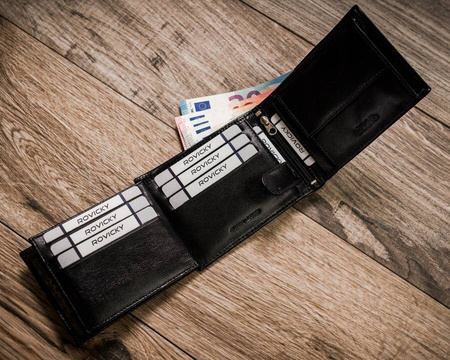 Elegante Herren Geldbörse mit großem Dokumentenfach – Rovicky