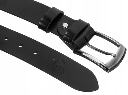 Breiter Herren Ledergürtel mit Metallschnalle – Rovicky