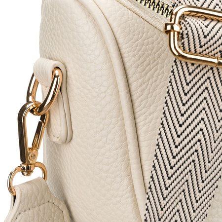 Damen-Gürteltasche aus Öko-Leder in hellem Beigeton mit Reißverschluss – Peterson