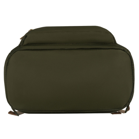 Grüner, städtischer Damenrucksack aus Polyester mit Reißverschlüssen verschließbar – Peterson