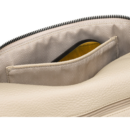 Beige, praktische Damen-Bauchtasche aus Kunstleder für den urbanen Alltag, einkammerig – Peterson