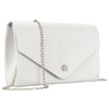 Elegante Damen-Clutch in Silber aus Öko-Leder – Rovicky