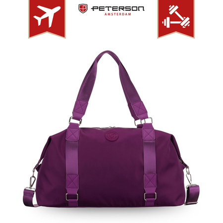 Sportliche Trainingstasche aus Polyester in Violett - Peterson