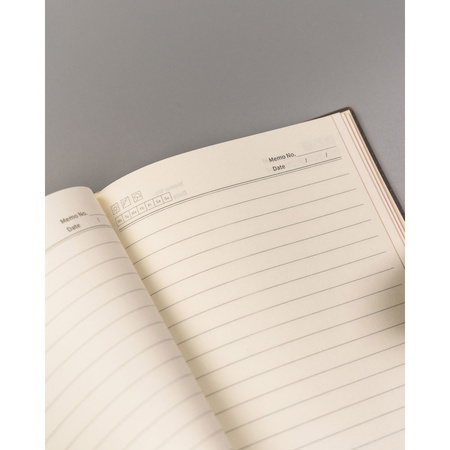 Beiger Notizblock im A5-Format, liniert – Peterson