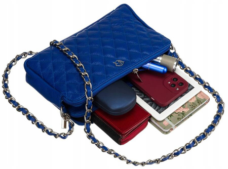 Gestepptes Damen Umhängetasche aus Echtleder – Rovicky