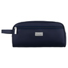 Peterson Dunkelblaue Kosmetiktasche aus Synthetikgewebe, ein Fach und mit Reißverschluss verschließbar