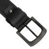 Herren-Gürtel aus Leder, schwarz mit klassischer Schnalle - Peterson