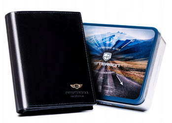 Elegante, große Herren Geldbörse aus echtem Leder – Peterson