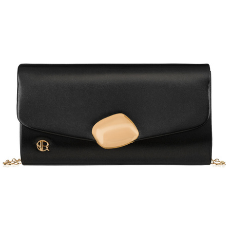 Elegante Damen Clutch aus Öko-Leder in Schwarz – Rovicky