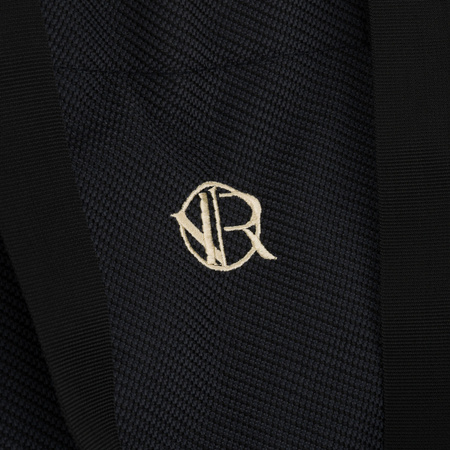 Schwarze Damen-Handtasche aus Polyester mit Außentasche - Rovicky