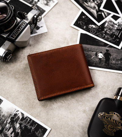 Große Herren Geldbörse aus Leder mit Sternzeichenprägung – Peterson