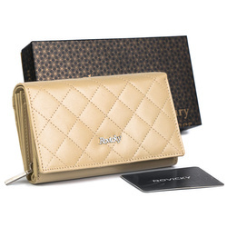 Elegante Damen Geldbörse aus gestepptem Echtleder – Rovicky