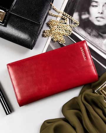 Große Damen Geldbörse aus Leder mit Magnetverschluss – Peterson