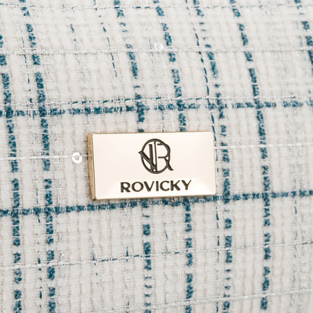 Blaue, geräumige Damen-Kosmetiktasche aus Synthetikmaterial – Rovicky