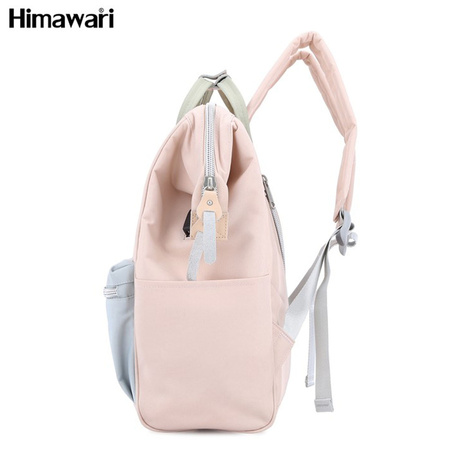 Städtischer Rucksack in Rosa-Blau mit verstellbaren Gurten – Himawari