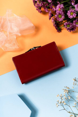 Geräumige, horizontale Damen Geldbörse aus Leder – Lorenti