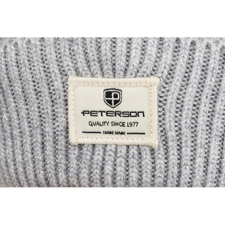 Graue Wintermütze mit umschlagbarem Bündchen – Peterson