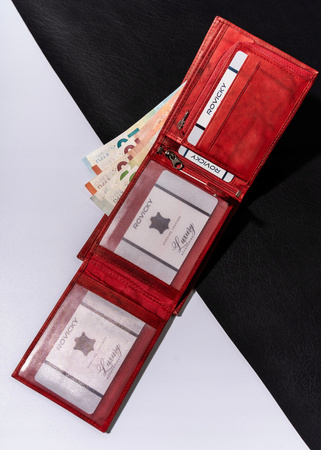 Große Herren Geldbörse aus Leder ohne Verschluss – Always Wild