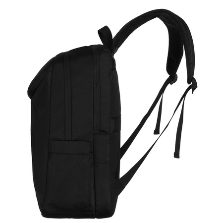 Städtischer, geräumiger Rucksack aus schwarzem Nylon mit Laptopfach – Peterson