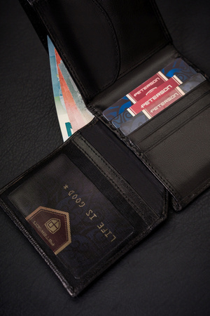 Klassische Herren Geldbörse aus echtem Leder – Peterson