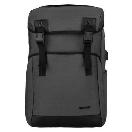 Zweifach unterteilter Laptop-Rucksack 15” in Grau – Peterson