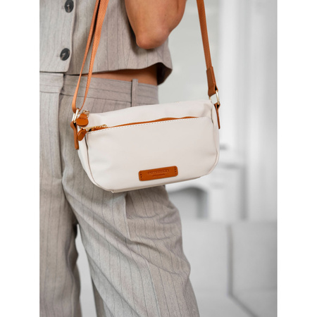 Damentasche aus Nylon in Braun-Beige – Peterson