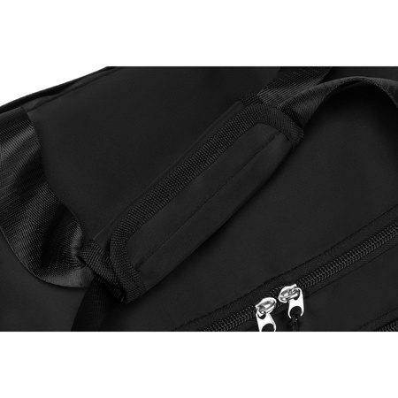 Schwarze Reisetasche mit Koffergurt – Peterson