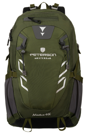 Grüner Adventure Rucksack mit Notfallpfeife – Peterson