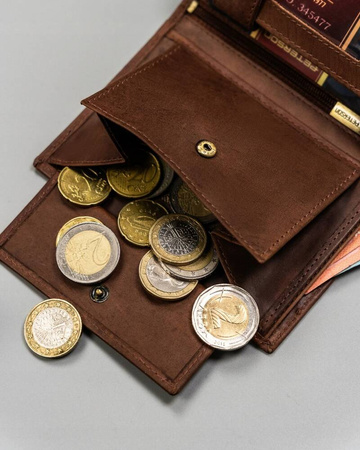 Große Herren Geldbörse aus Leder in Hochformat – Peterson