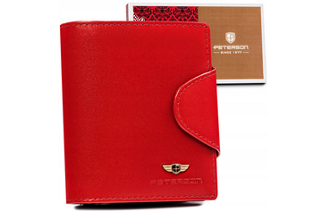 Damen Geldbörse aus Leder mit RFID-Schutz – Peterson