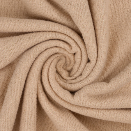 Beidseitiger Damen-Schal aus Polyester in Beige mit Fransen – Peterson
