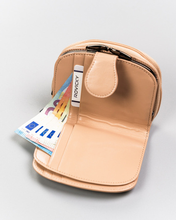 Damen Geldbörse Leder 43972-CIS-3320 BEIGE