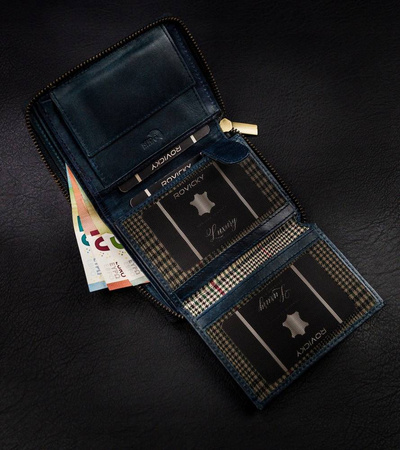 Große Herren Geldbörse aus Leder im Hochformat mit RFID-Schutz – Always Wild