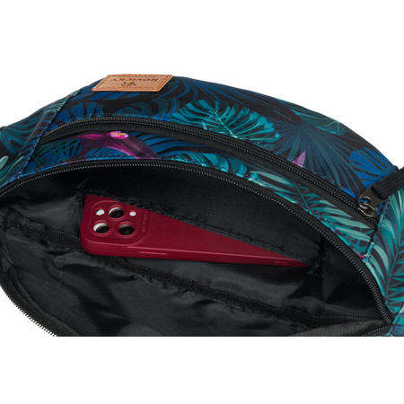 Damen Gürteltasche aus Polyester mit modischem Pflanzenmuster und verstellbarem Gurt – Rovicky