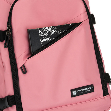 Rosa Reisetasche mit verstellbaren Trägern – Peterson