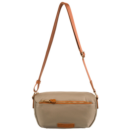 Damen Umhängetasche aus Nylon in Khaki mit Außentasche – Peterson