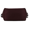Bordeauxfarbene Damen-Umhängetasche aus Polyester, aufgehängt an einem breiten Gürtel und handlichen Griffen – Peterson