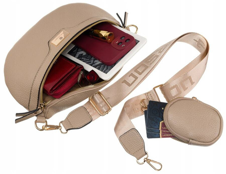 Geräumige Damen Gürteltasche mit breitem Gurt und zusätzlicher Geldbörse – Peterson